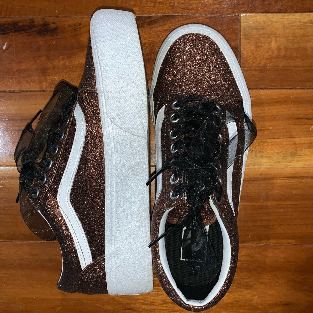 Sparkle Platform Vans